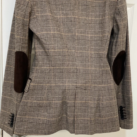 NWT Zara Woman Wool Blend Herringbone Blazer - Sz S - Picture 3 of 9